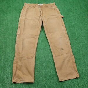 LEVI'S LEVI STRAUSS SIGNATURE WORKWEAR FIT DUCK CANVAS DOUBLE KNEE PANTS 36X32